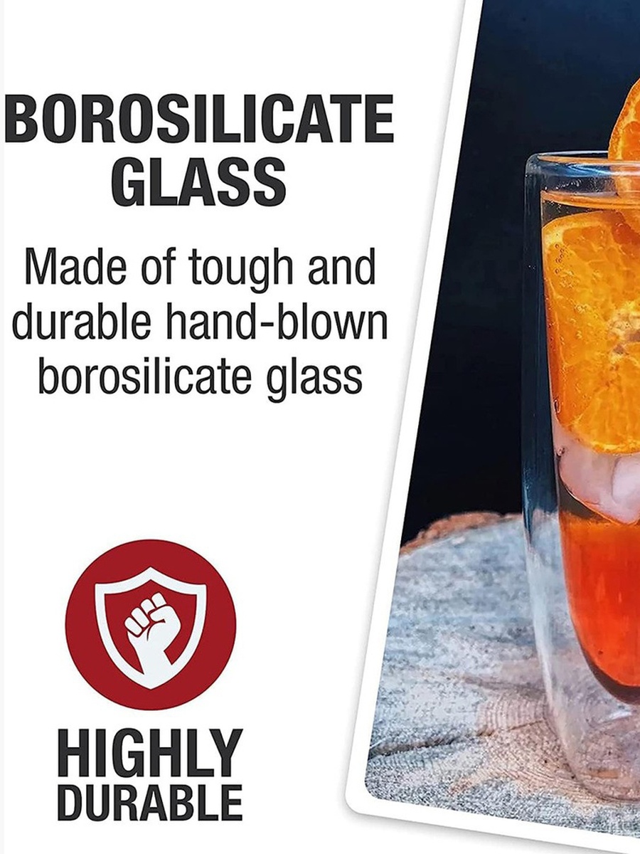 Zen 2-Piece Double Wall Glass Set - 250 ml