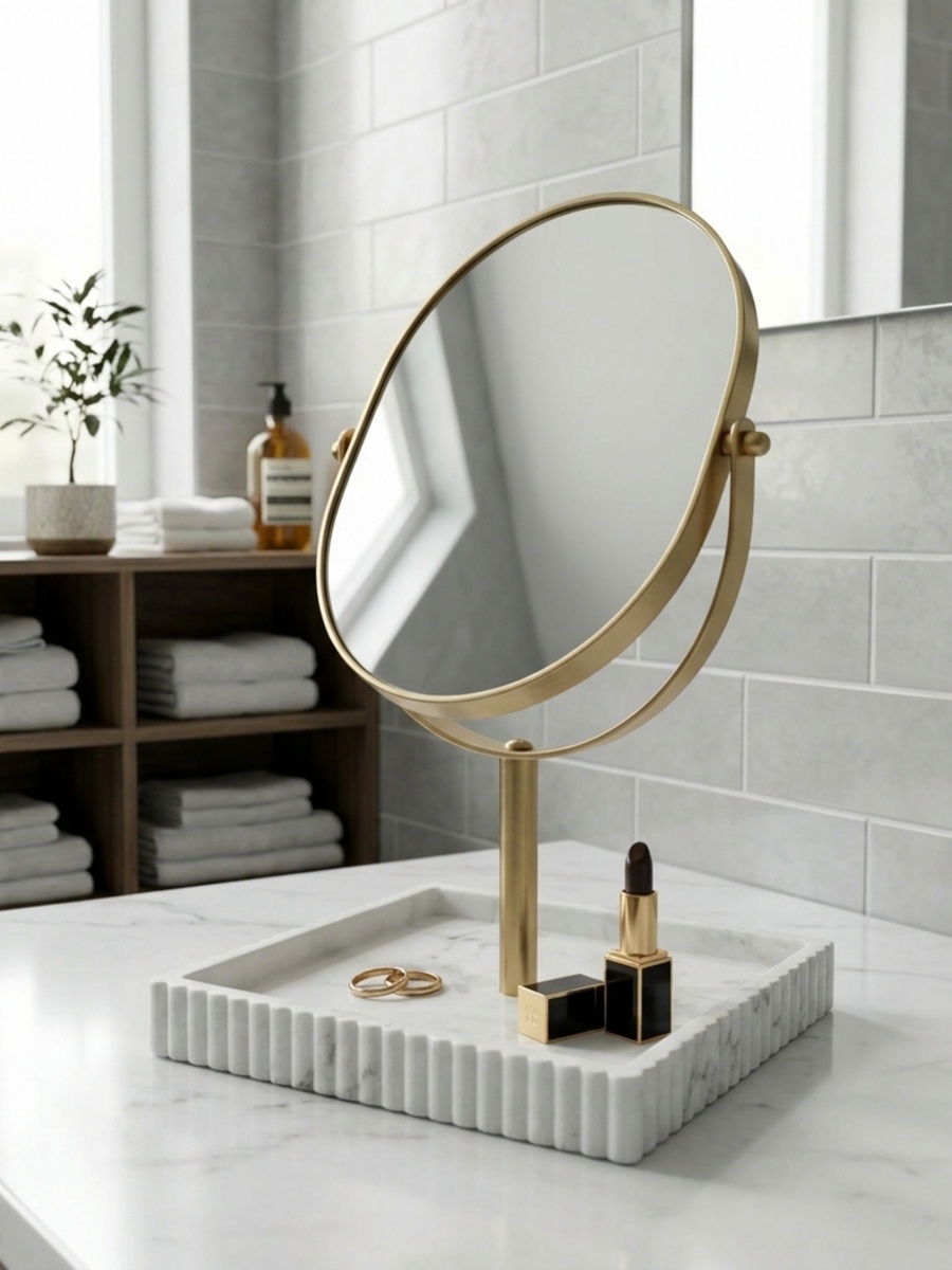 Arctic Resin Table Mirror