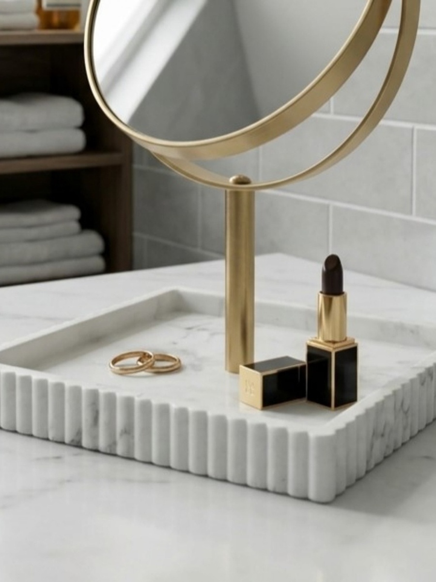 Arctic Resin Table Mirror