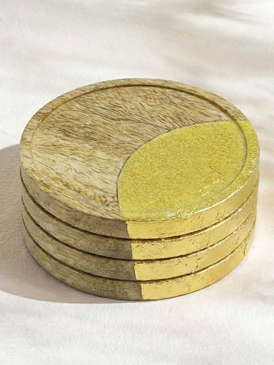 Layali Noor 4-Piece Coaster Set - 10x10 cm