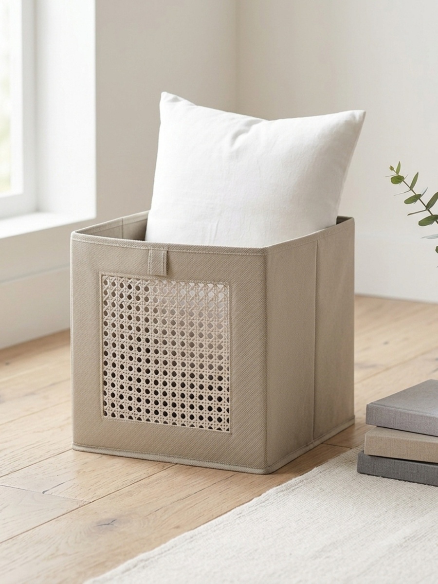 Austin Rattan Cube Box - 32x33x32 cm