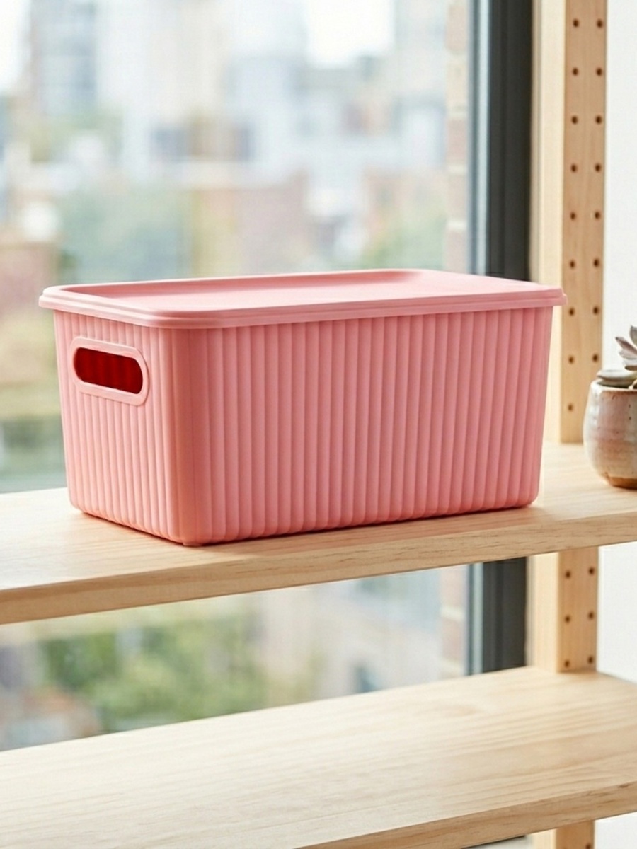 Jean Storage Basket with Lid - 29.1x17.5x13.2 cm