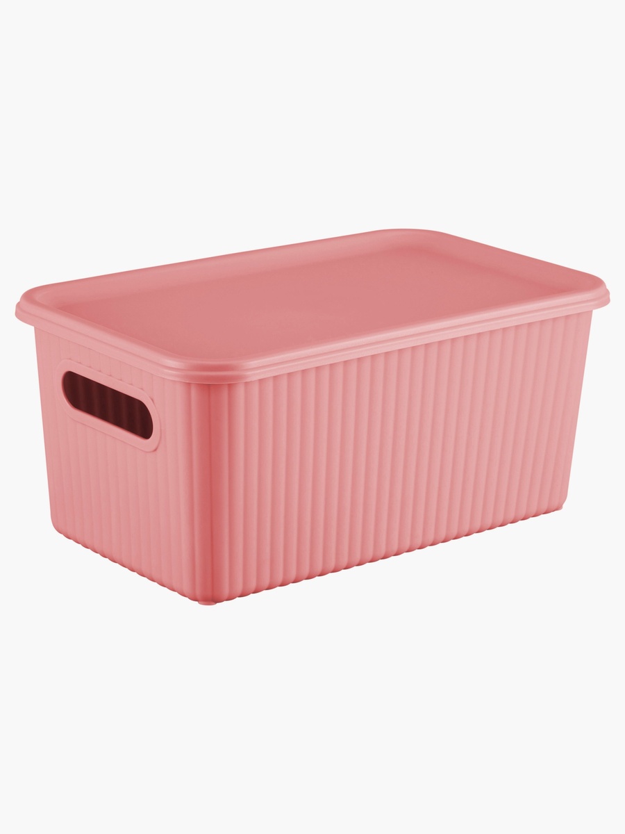 Jean Storage Basket with Lid - 29.1x17.5x13.2 cm