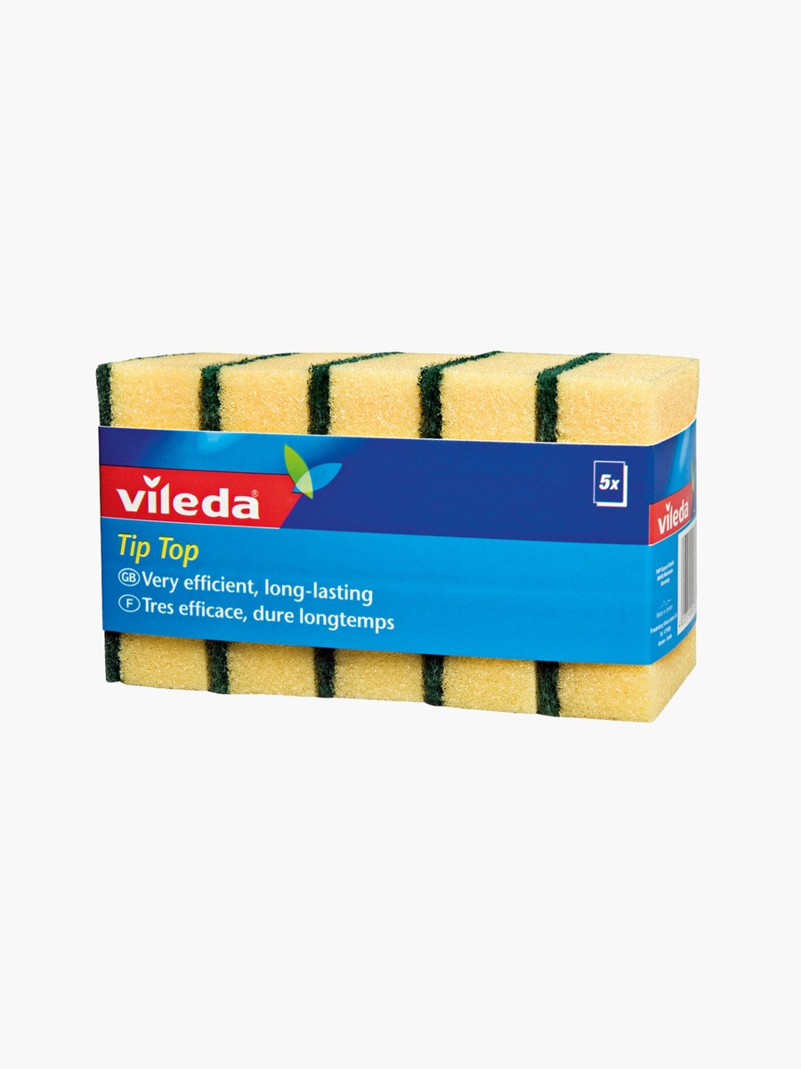 Vileda 5-Piece Tip Top Sponge Set - 9x6.8x4 cm