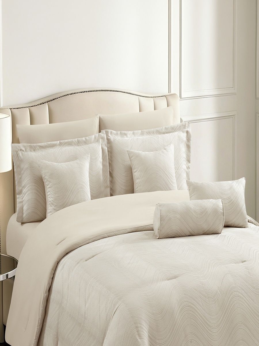 Artisan Deluxe Wave 10-Piece BIAB Super King Comforter Set - 240x260 cm