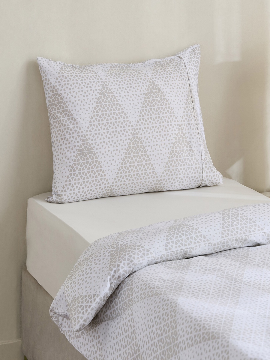 Malta Cara 3-Piece Printed Cotton Twin Duvet Cover Set - 150x220 cm