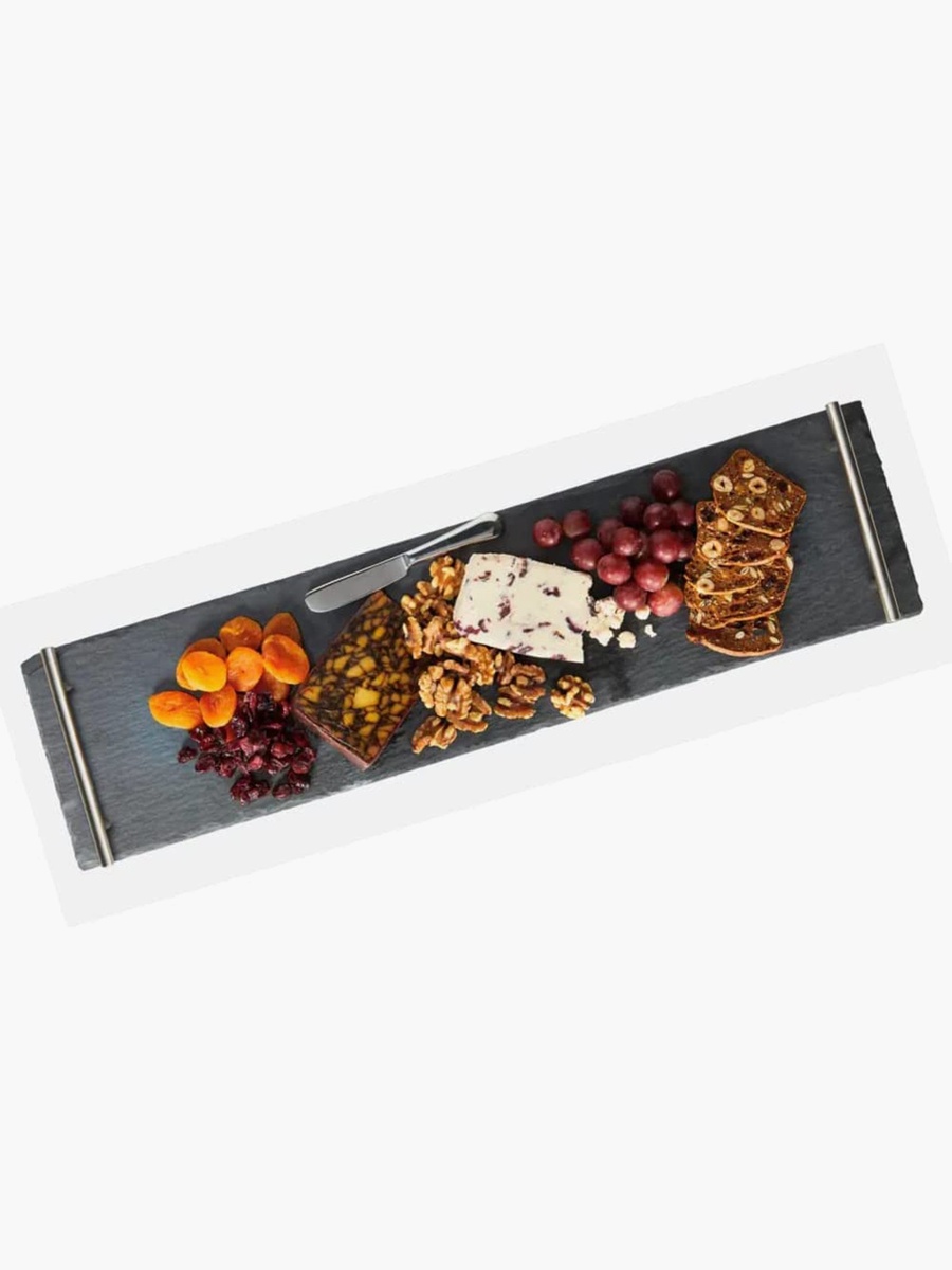 Zen Slate Tray with Handle - 35x15 cm