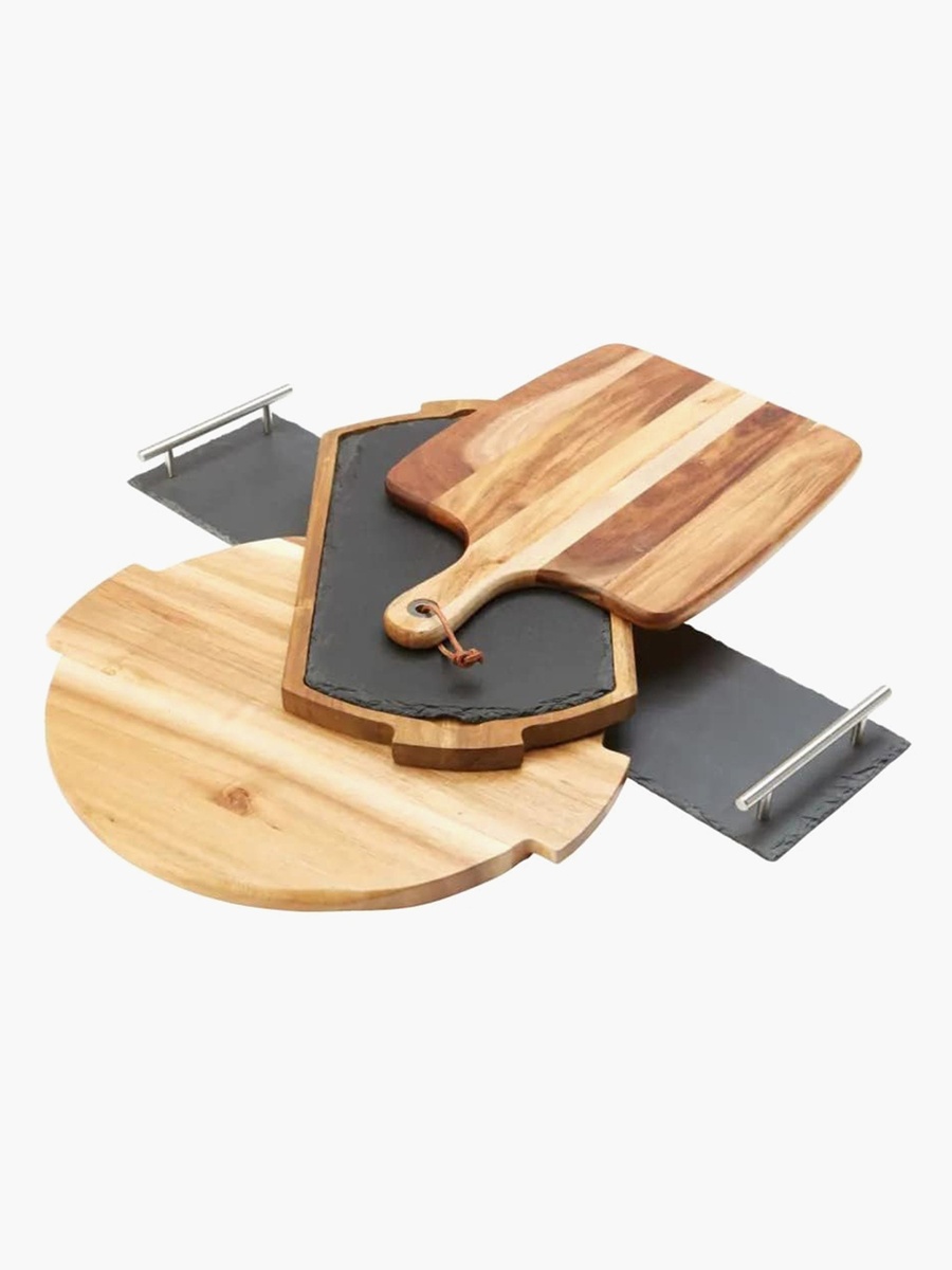 Zen Slate Tray with Handle - 35x15 cm