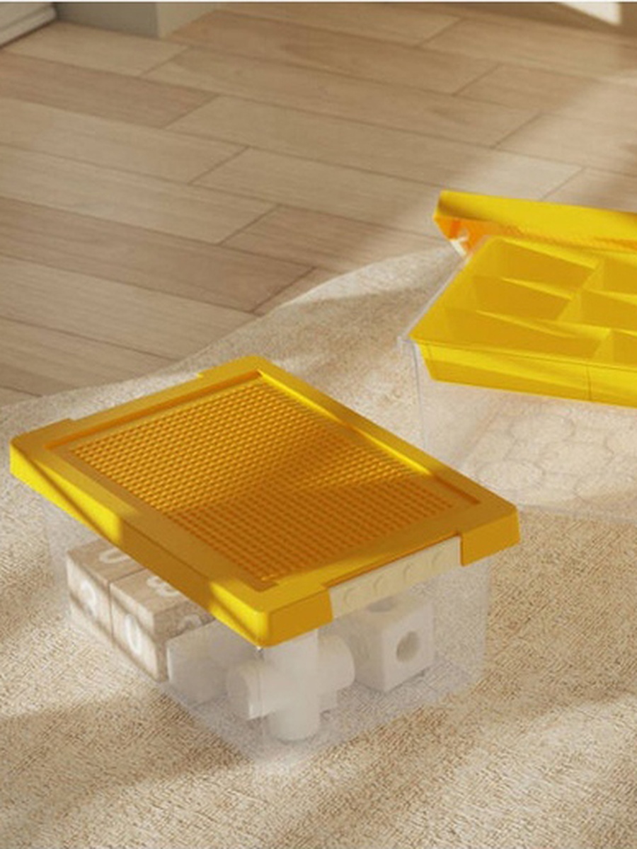 Arcade Lego Storage Box with Lid and Tray - 10.6 L
