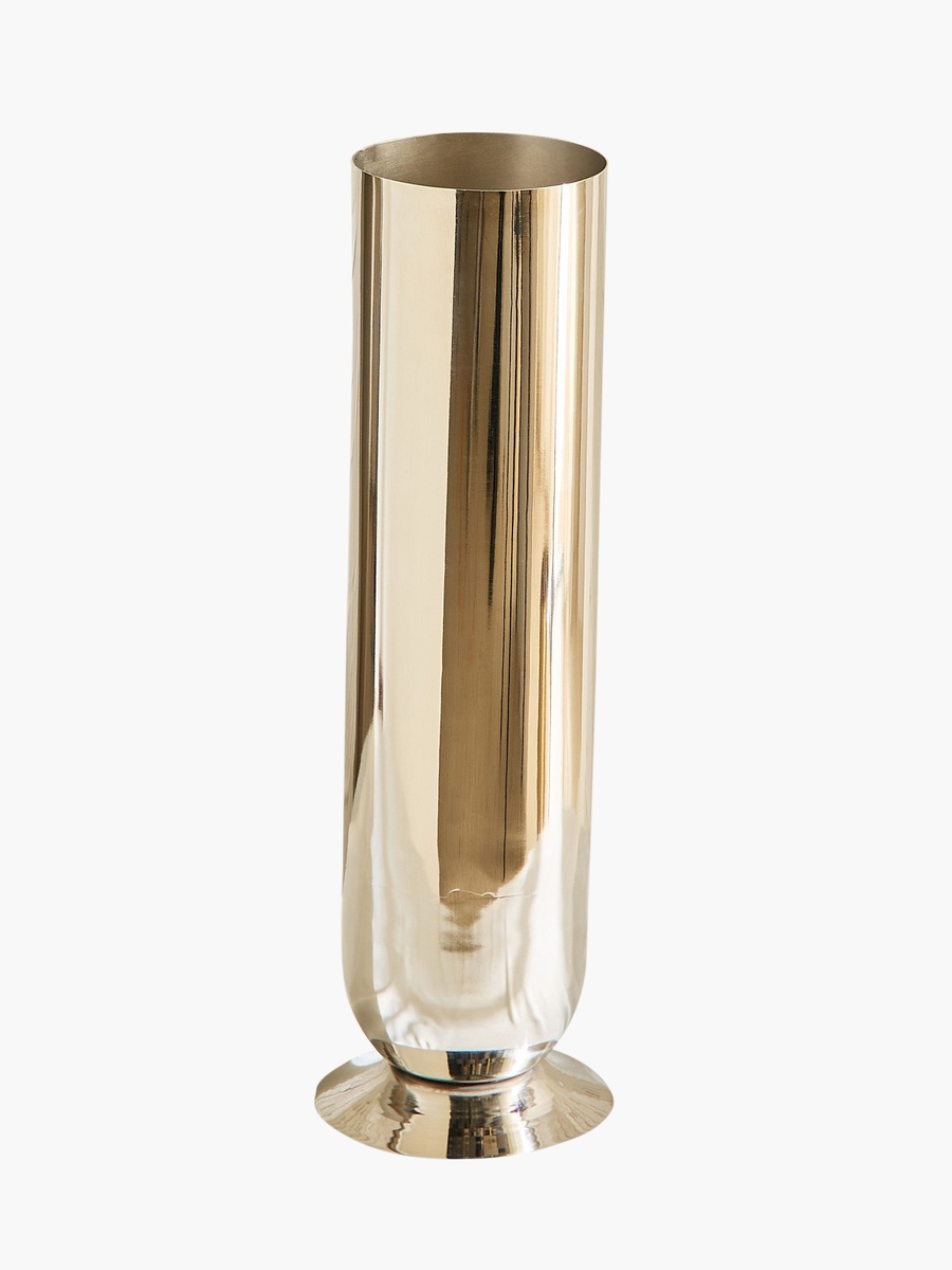 Bliss Samaya Decorative Cylindrical Vase with Base - 12x12x40 cm