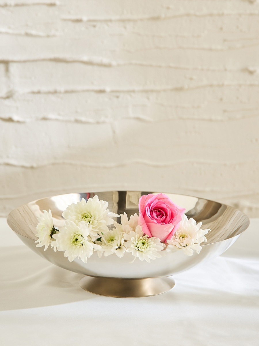 Bliss Samaya Decorative Centrepiece Bowl with Base - 30x30x6 cm