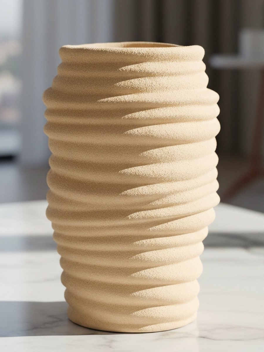 Fresco-Nellie Decorative Ceramic Vase - 15.5x15.5x26 cm