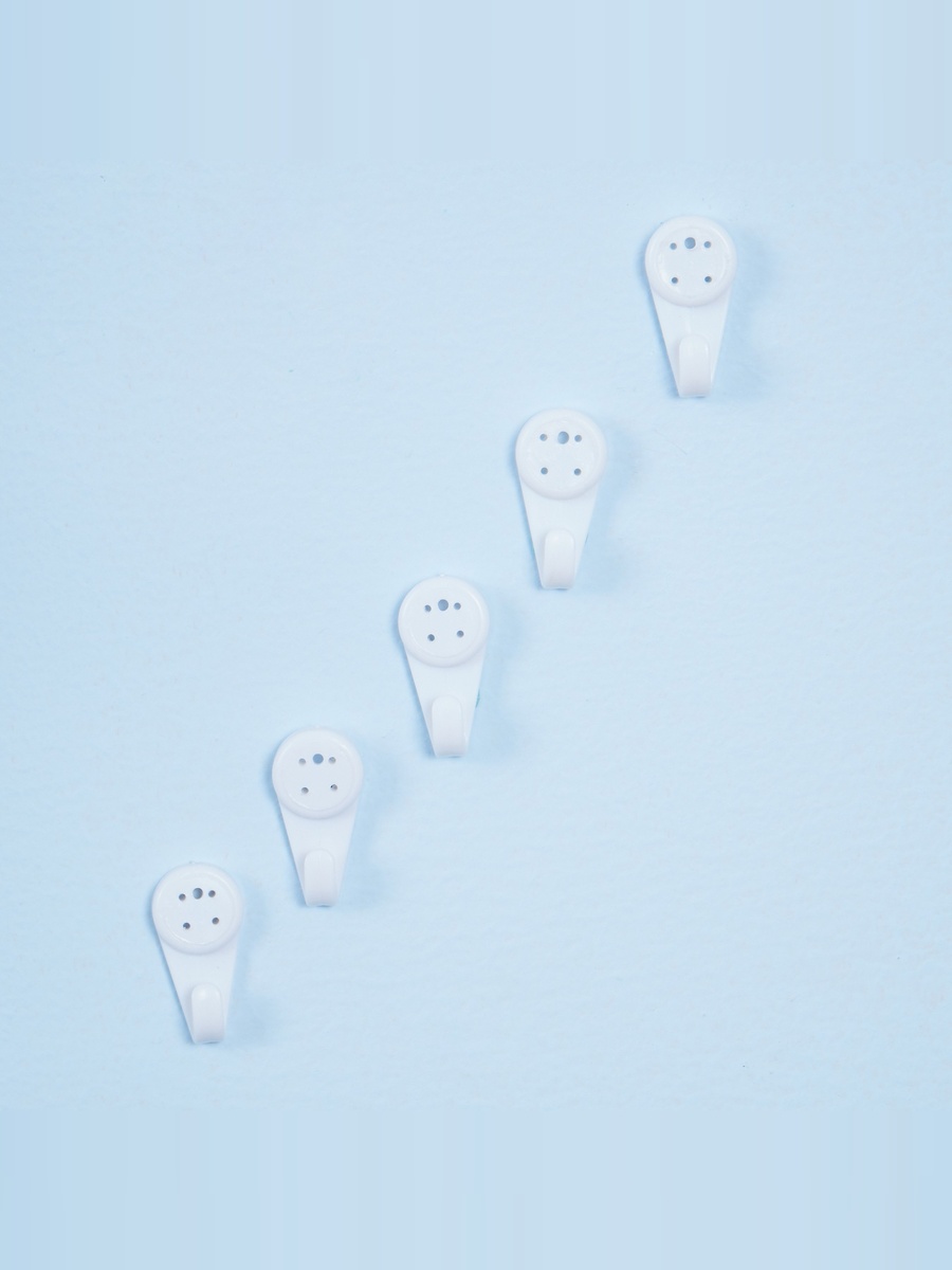 Hard Wall Hooks - Set of 5