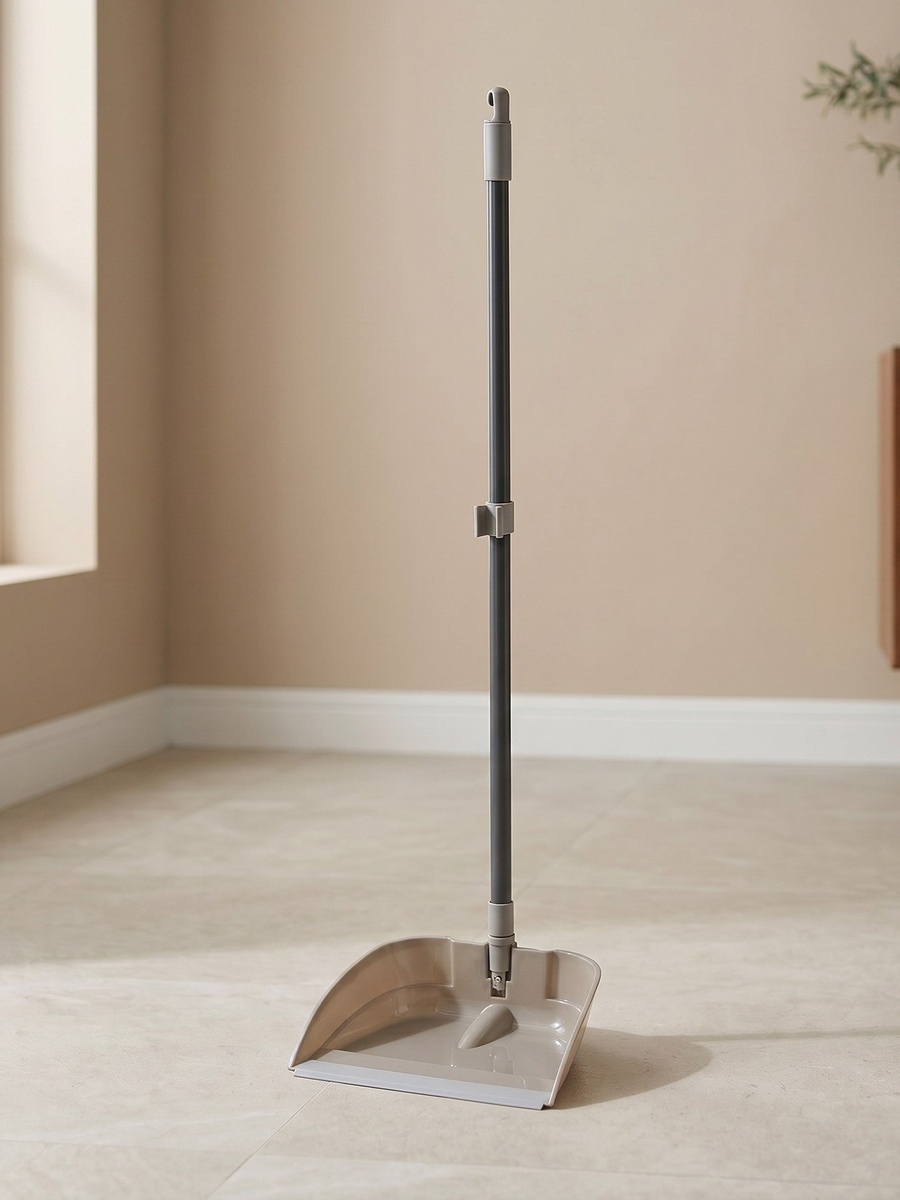 Primo Foldable Dustpan with Floor Brush - 24.5x25x84 cm