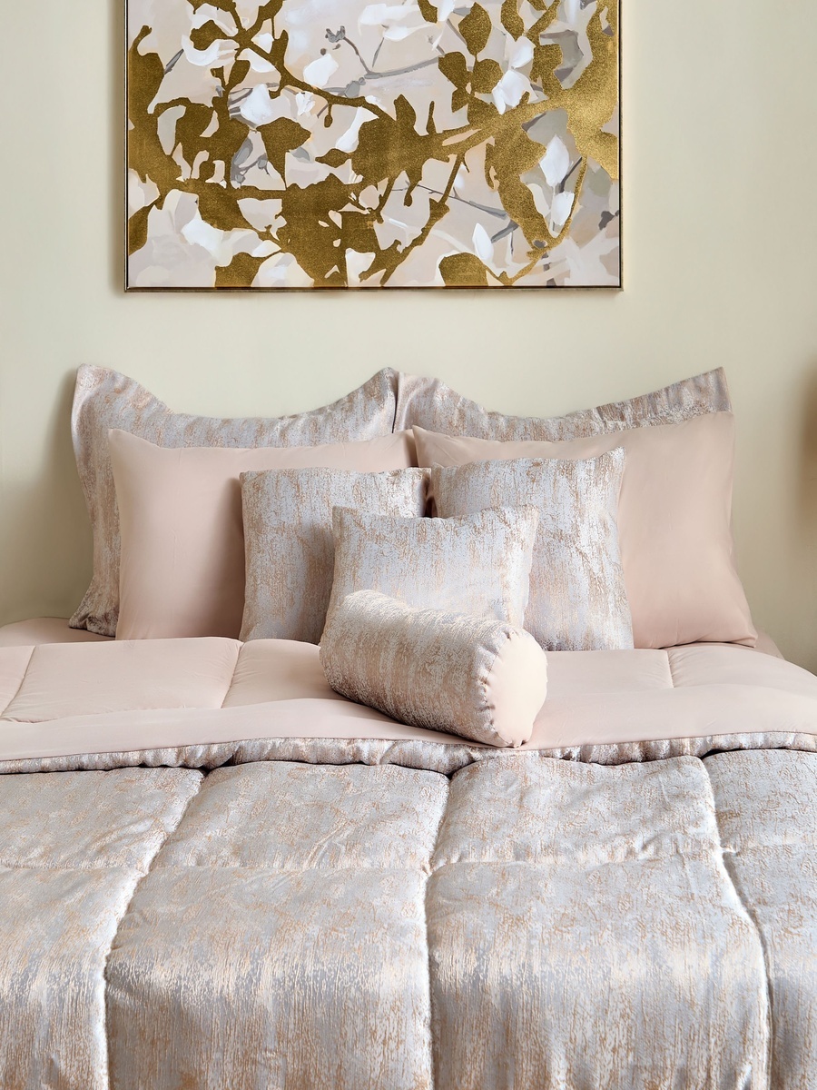 Artisan Deluxe Samara 10-Piece Jacquard BIAB Super King Comforter Set - 240x260 cm