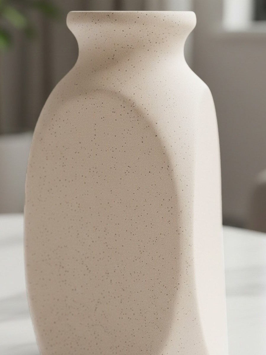 Umber Lavasa Renee Decorative Ceramic Vase - 10.5x10.5x18.5 cm