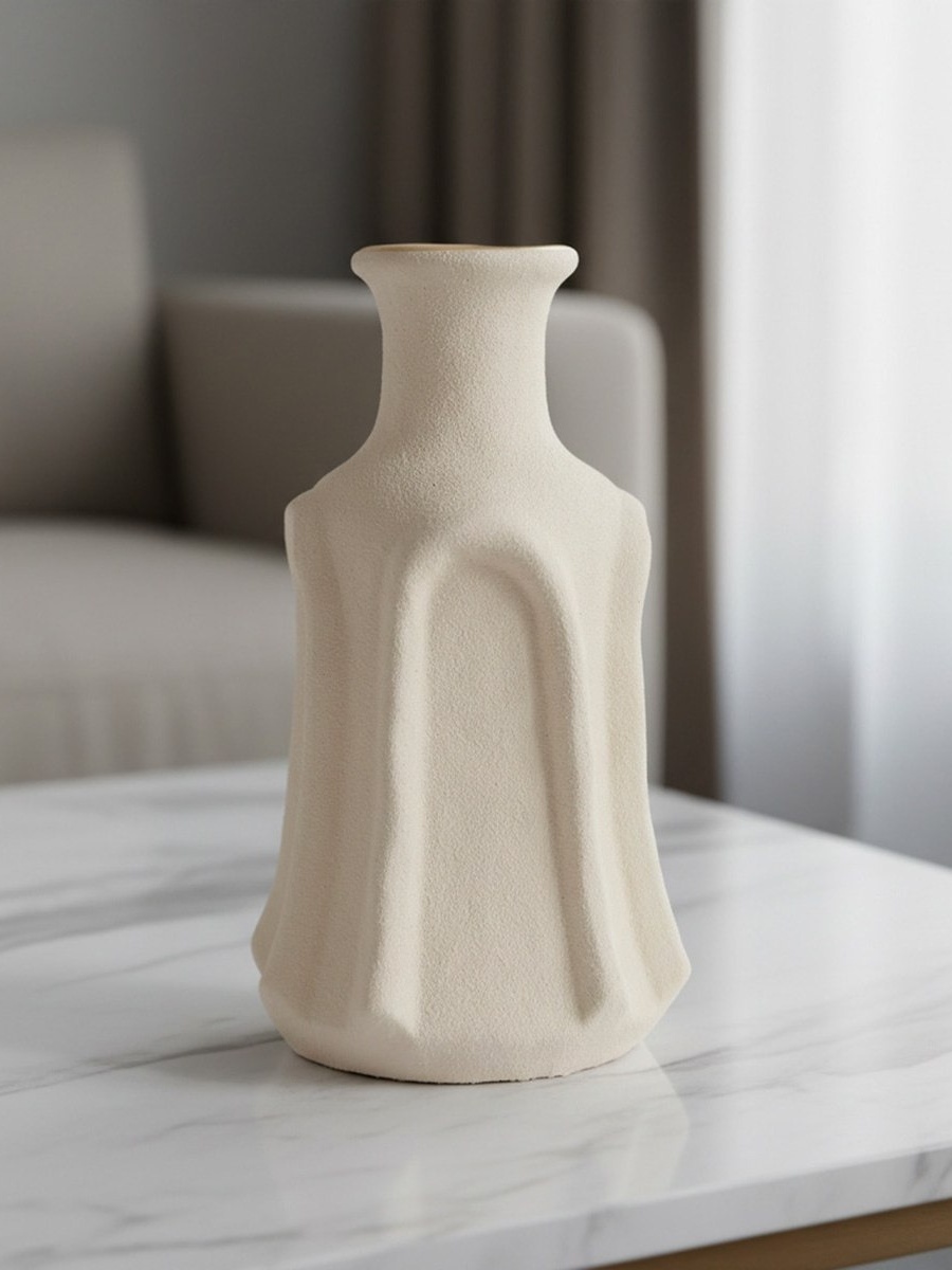 Umber Lavasa Renee Decorative Ceramic Vase - 16.5x16.5x31 cm