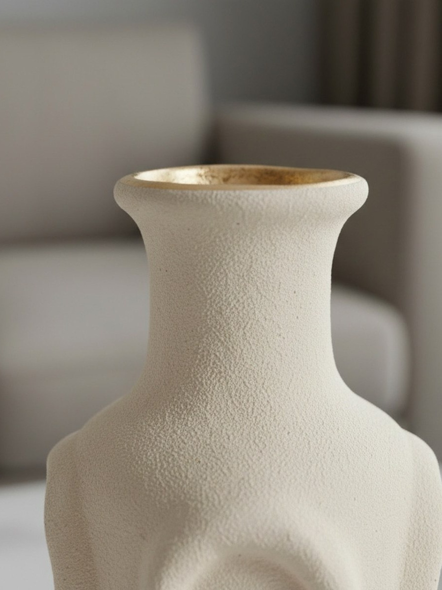 Umber Lavasa Renee Decorative Ceramic Vase - 16.5x16.5x31 cm