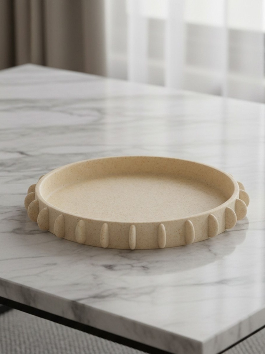 Fresco Idris Decorative Resin Tray - 30.5 x 30.5 x 3.5 cm