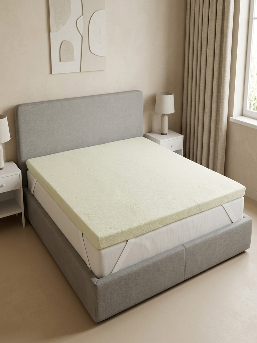 Tencelbliss Memory Foam Super King Mattress Topper - 200x200+8 cm