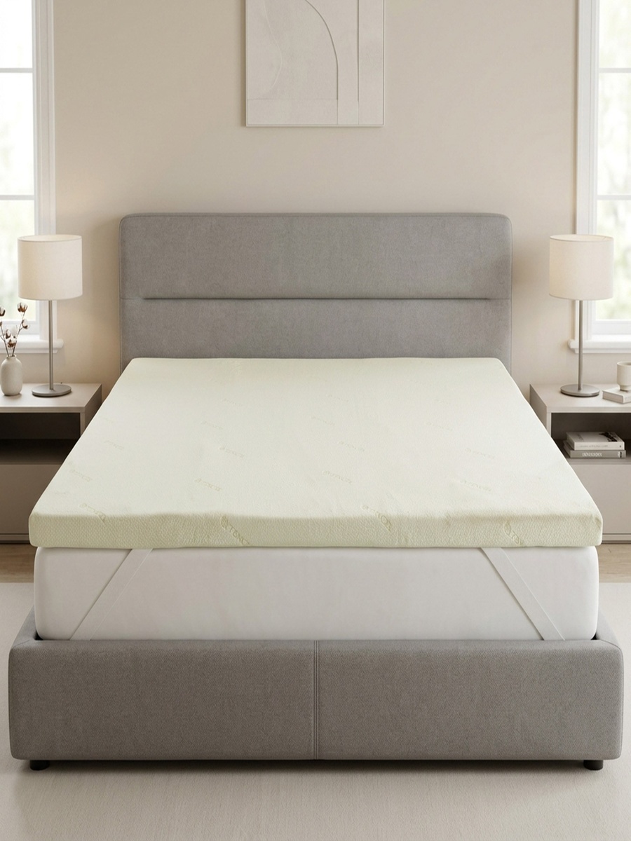 Tencelbliss Memory Foam Super King Mattress Topper - 200x200+8 cm