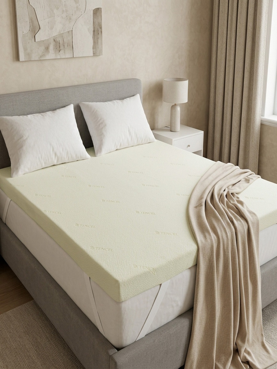 Tencelbliss Memory Foam Super King Mattress Topper - 200x200+8 cm