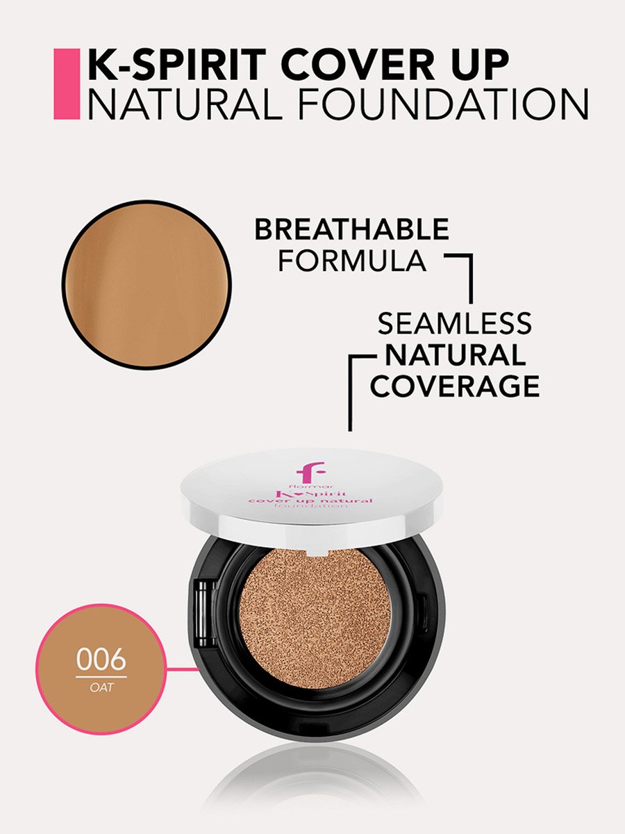 Flormar K-Spirit Cover Up Cushion Foundation 006 Oat