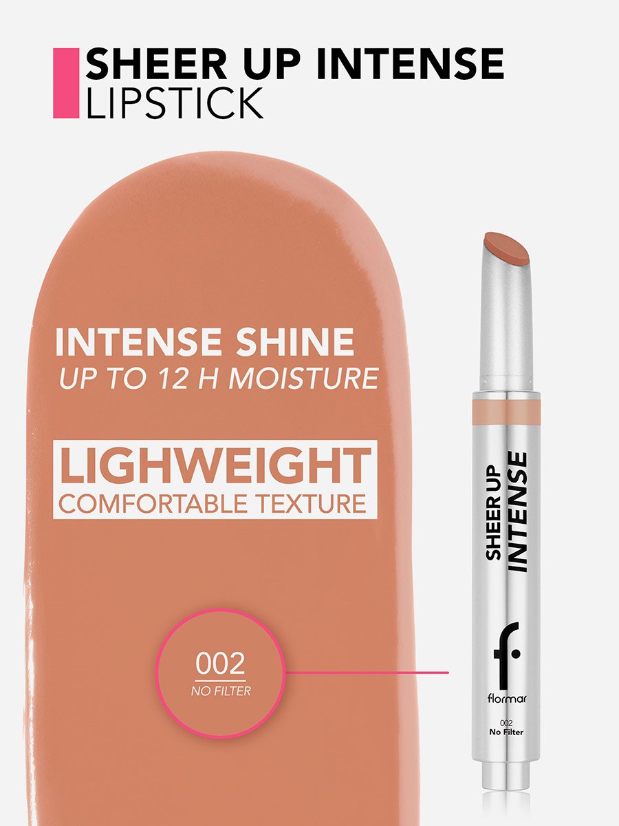 Flormar Sheer Up Intense Lipstick 002 No Filter