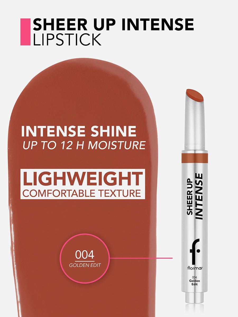 Flormar Sheer Up Intense Lipstick 004 Golden Edit