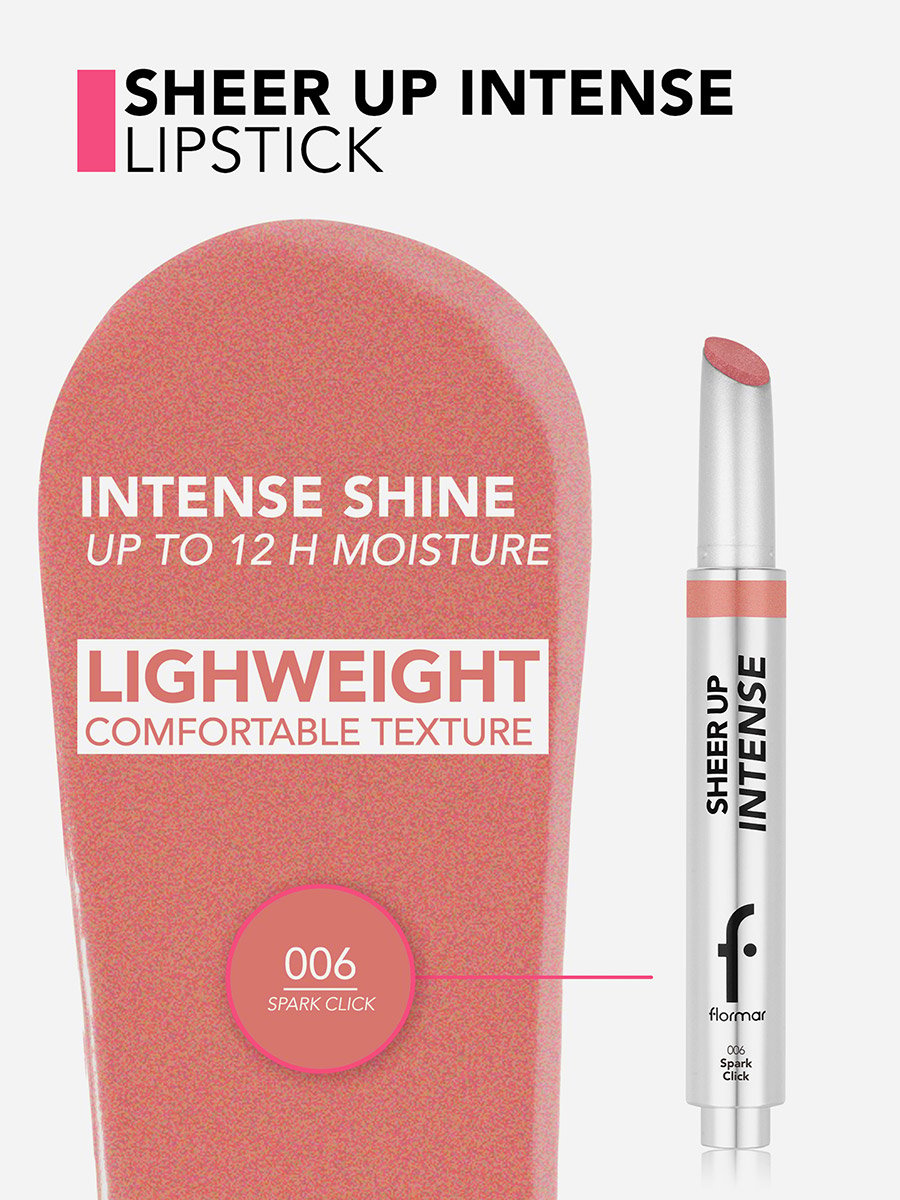 Flormar Sheer Up Intense Lipstick 006 Spark Click