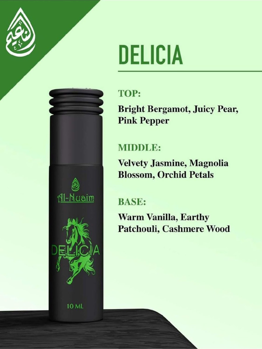 Delicia Eau De Parfum For Men and Women - 10ml