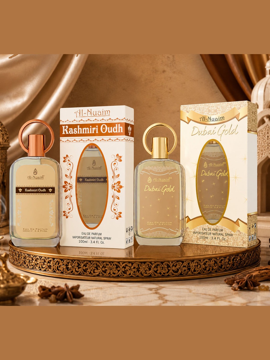 Kashmiri Oudh EDP 100ml and Dubai Gold EDP 100ml, Combo Pack