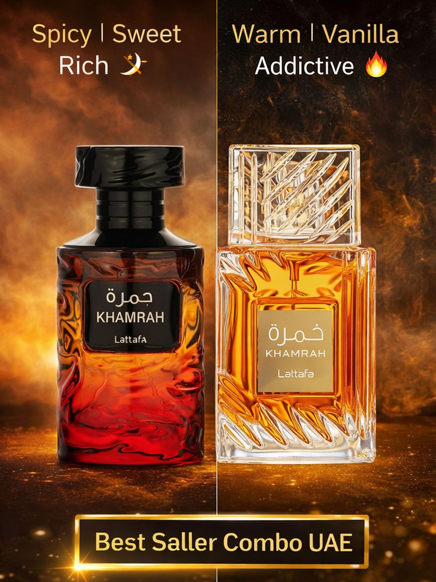 مجموعة عطور خمرة وفراسة جمرة ماء عطر، 100 مل