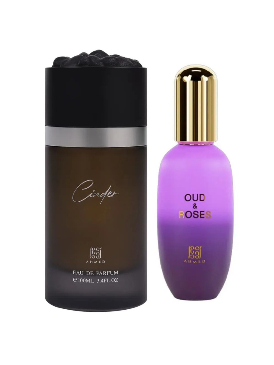 طقم كومبو ماء عطر سيندر سعة 100 مل وجل الجسم عود أند روزس