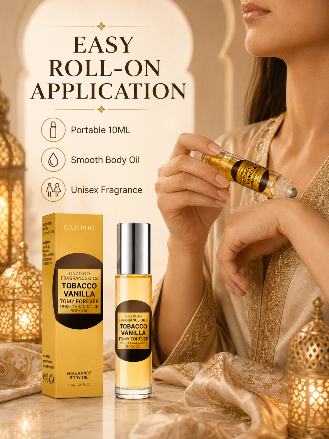 Gazipoo Tobacco Vanilla Fragrance Body Oil 10ml
