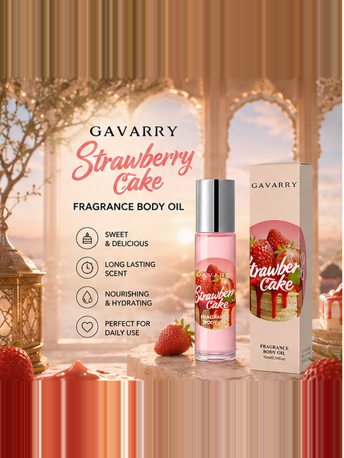 Gavarry Sweet Strawberry Cake Fragrance Oil 10ml