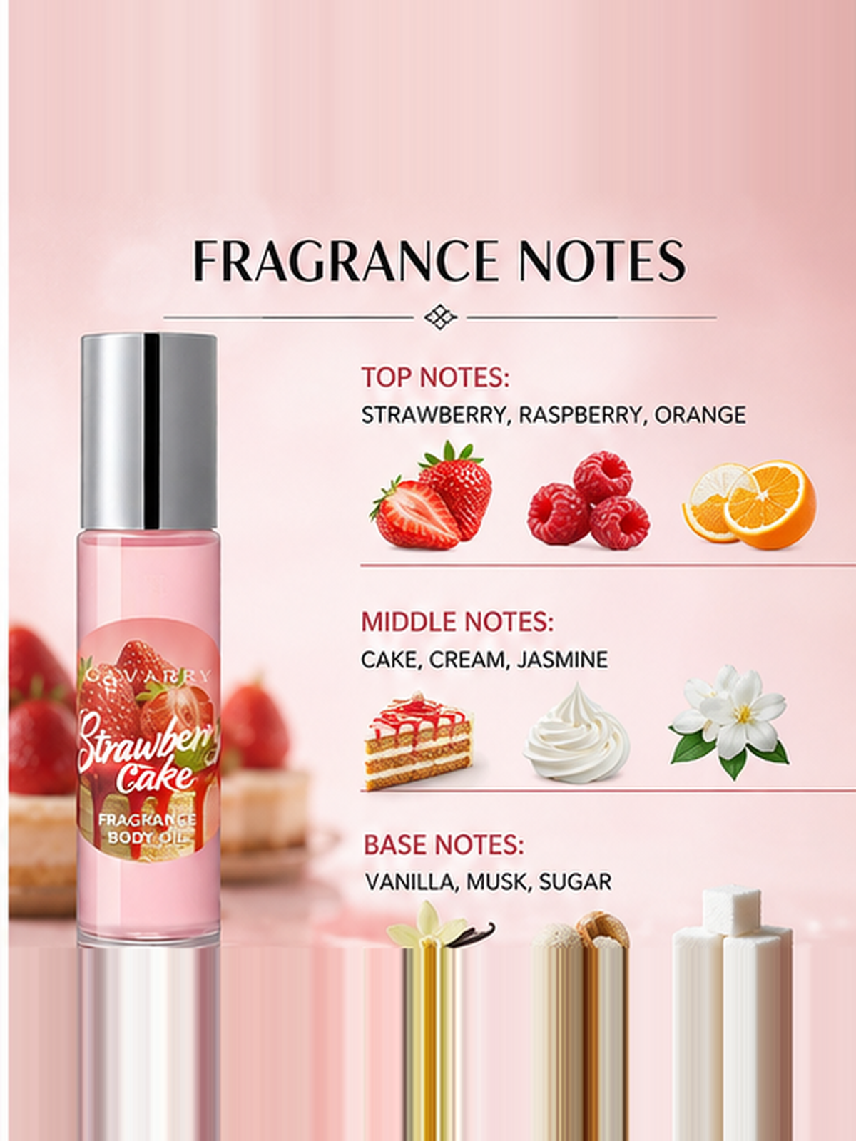 Gavarry Sweet Strawberry Cake Fragrance Oil 10ml