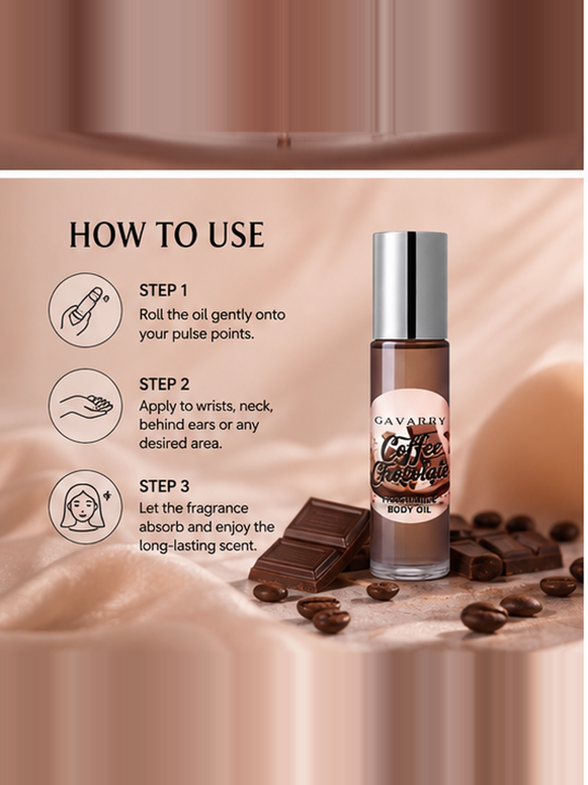 Gavarry Coffee Chocolate Fragrance Body Oil 10ml