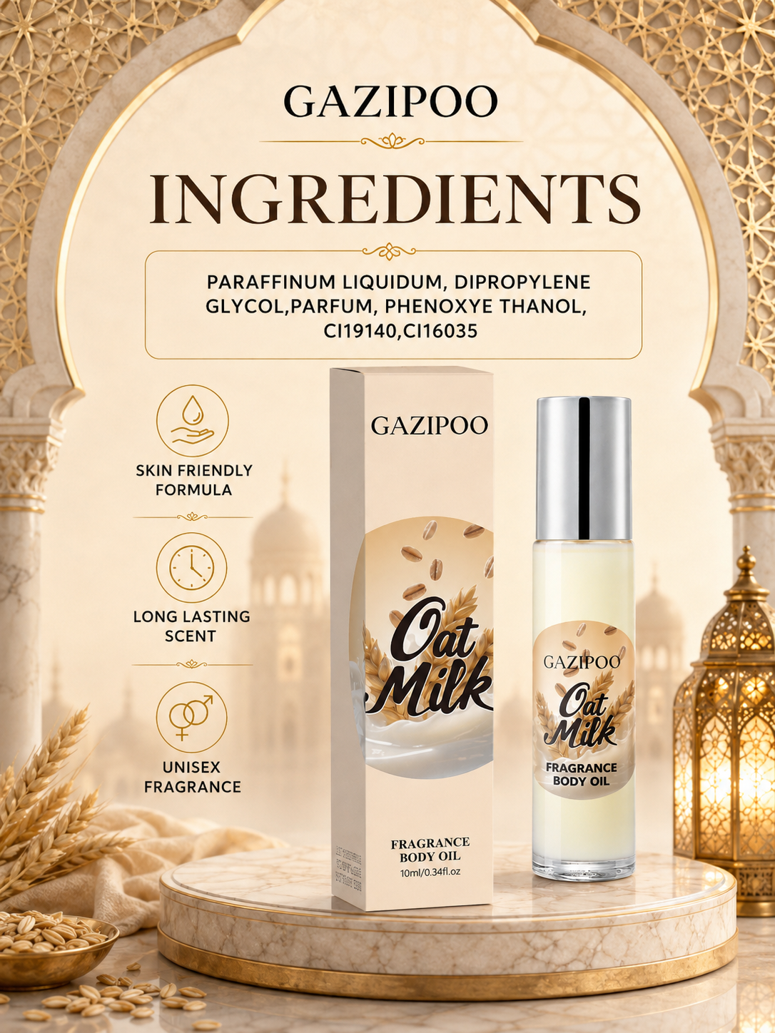 Gazipoo Sweet Oat Milk Fragrance Oil 10ml