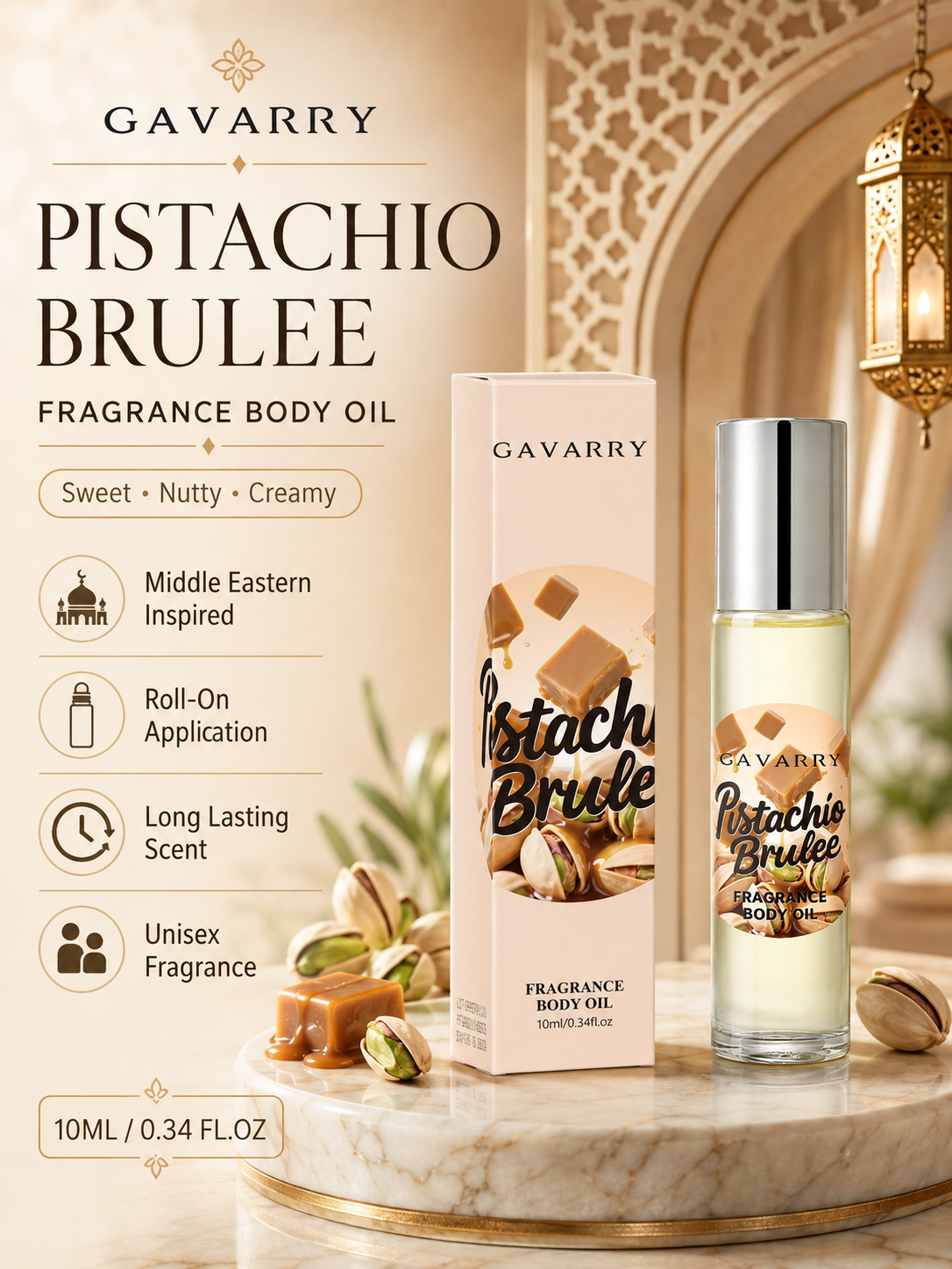 Pistachio Brulee Fragrance Body Oil 10ml