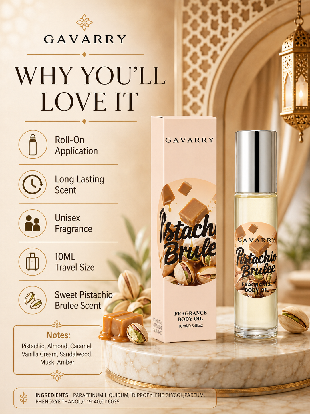 Pistachio Brulee Fragrance Body Oil 10ml