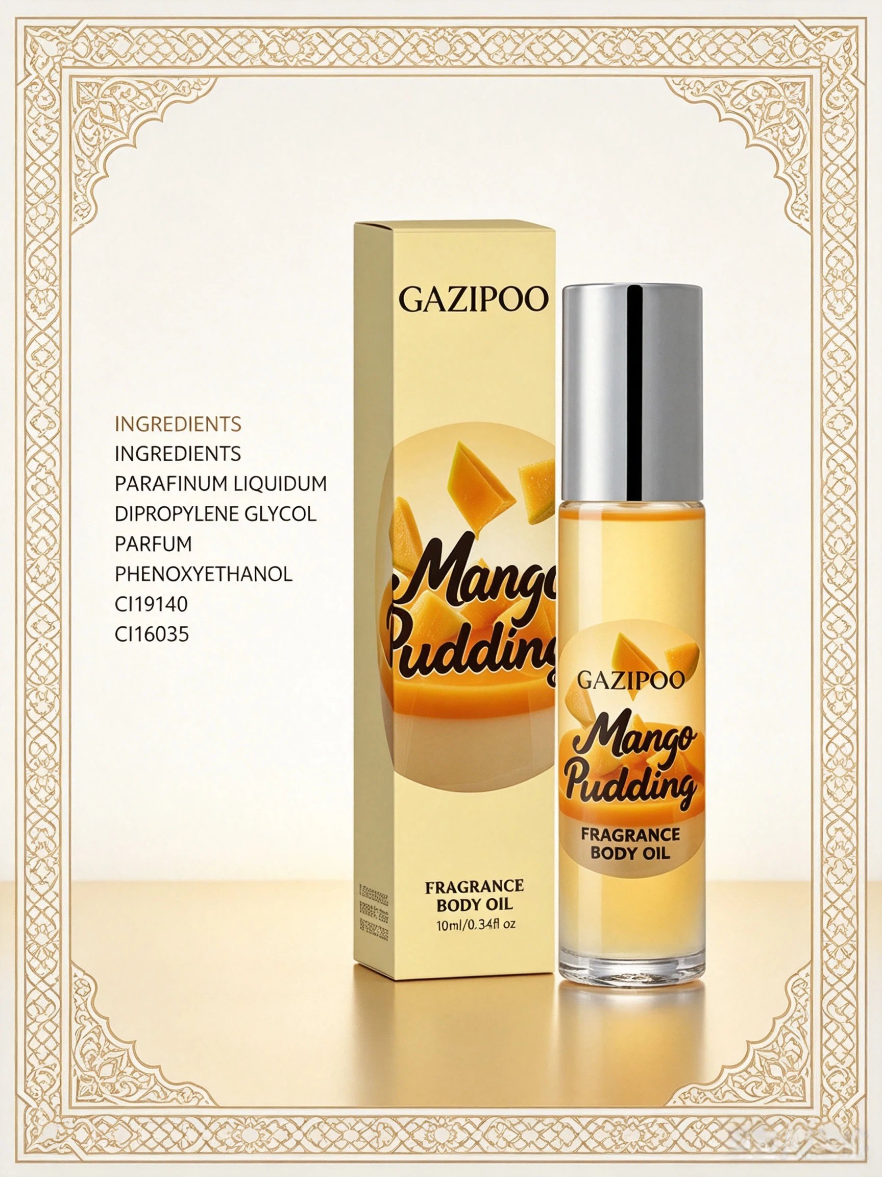 Gazipoo Mango Pudding Fragrance Body Oil 10ml