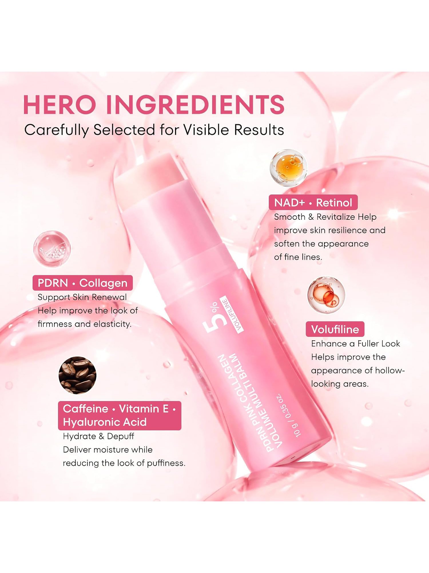 5% PDRN Pink Collagen Volume Multi Balm, 10g