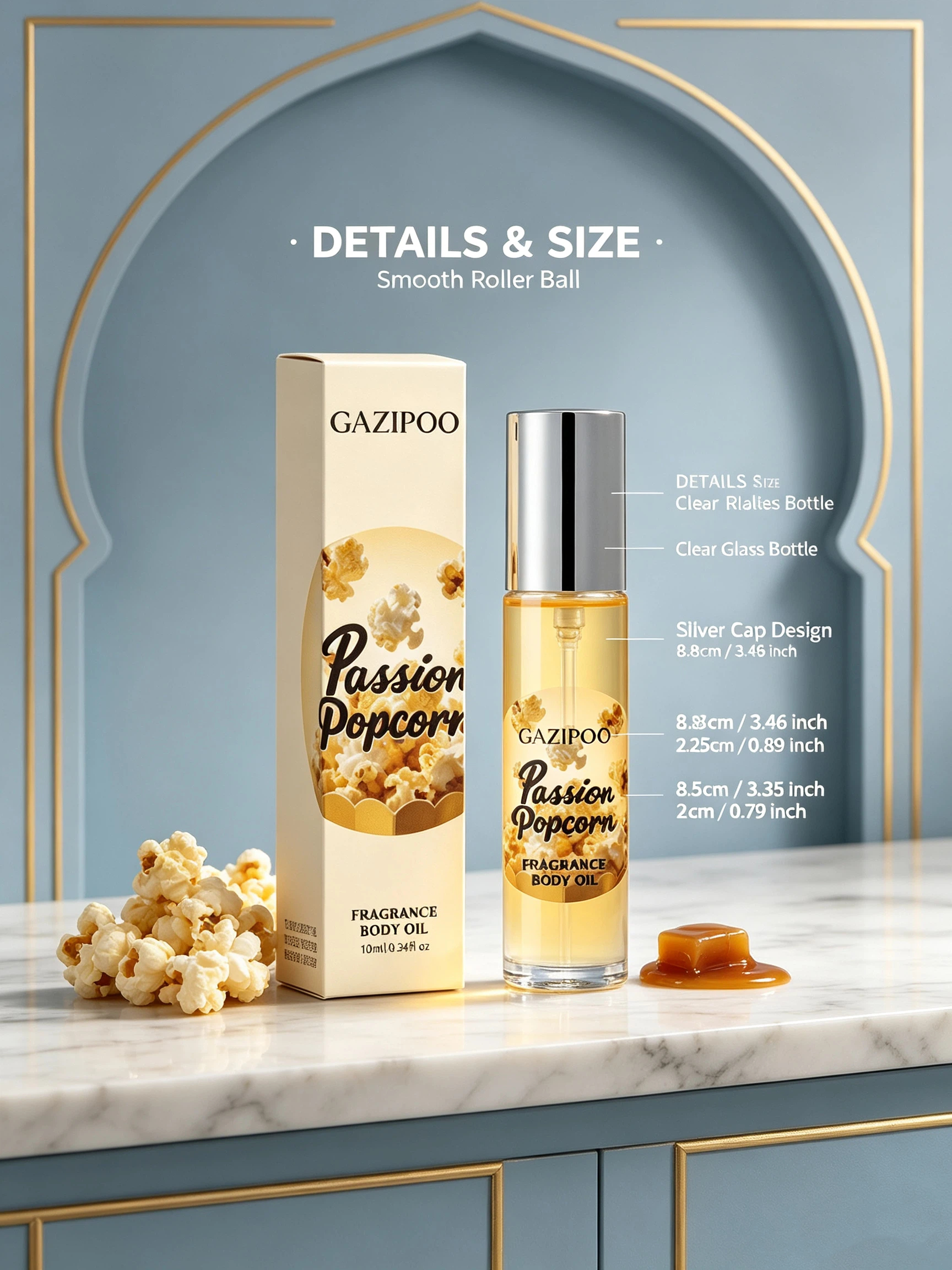 Gazipoo Passion Popcorn Fragrance Body Oil 10ml