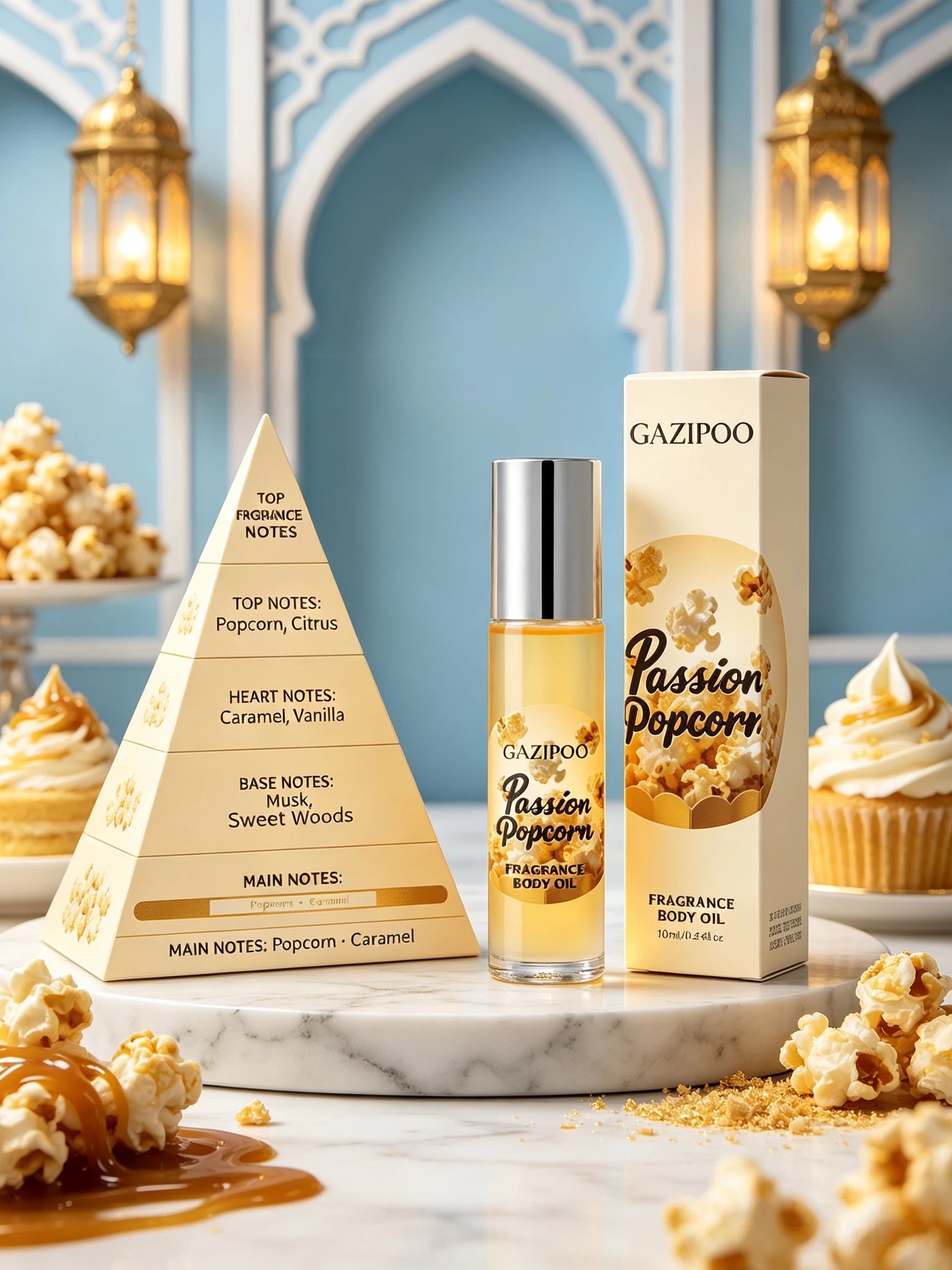 Gazipoo Passion Popcorn Fragrance Body Oil 10ml