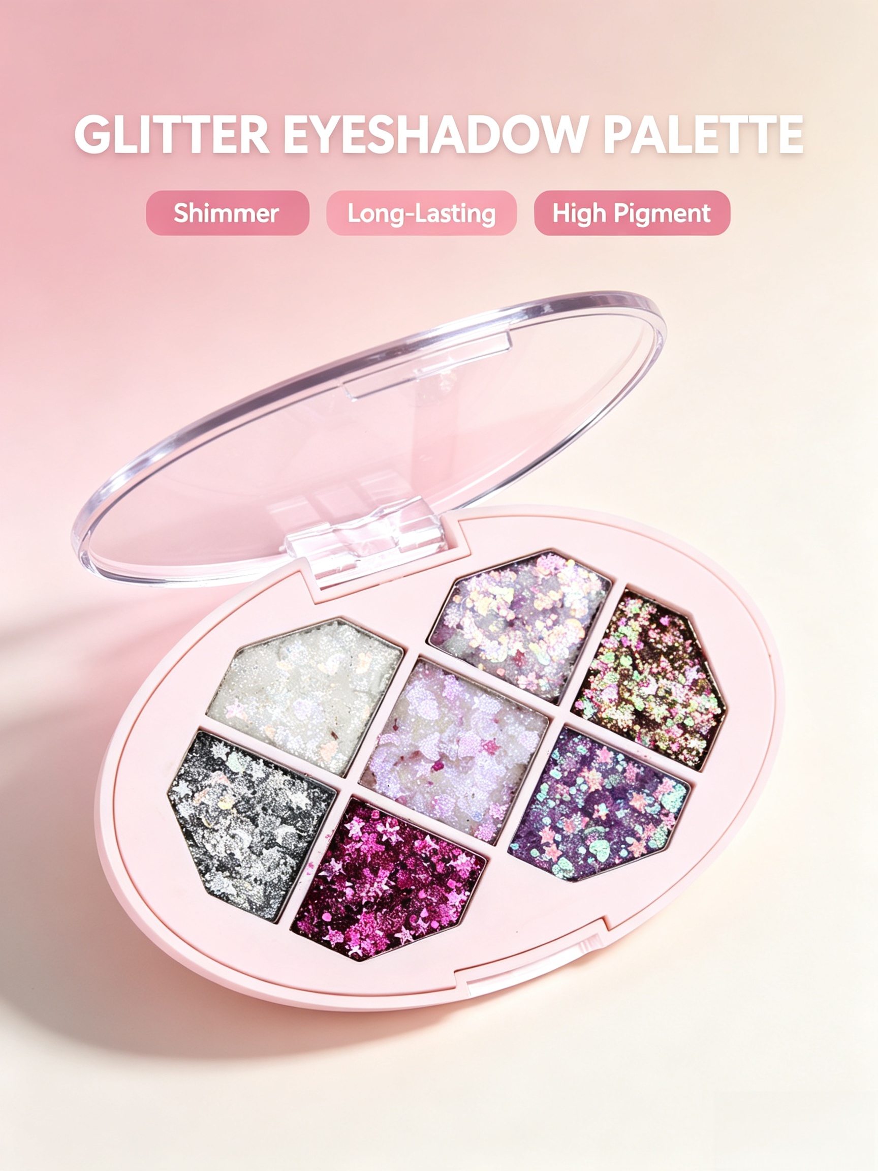 7-Shade Glitter Eyeshadow Palette