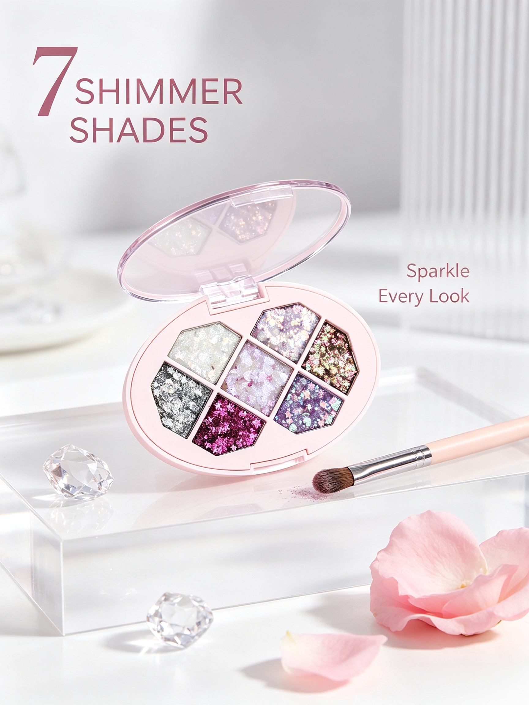 7-Shade Glitter Eyeshadow Palette