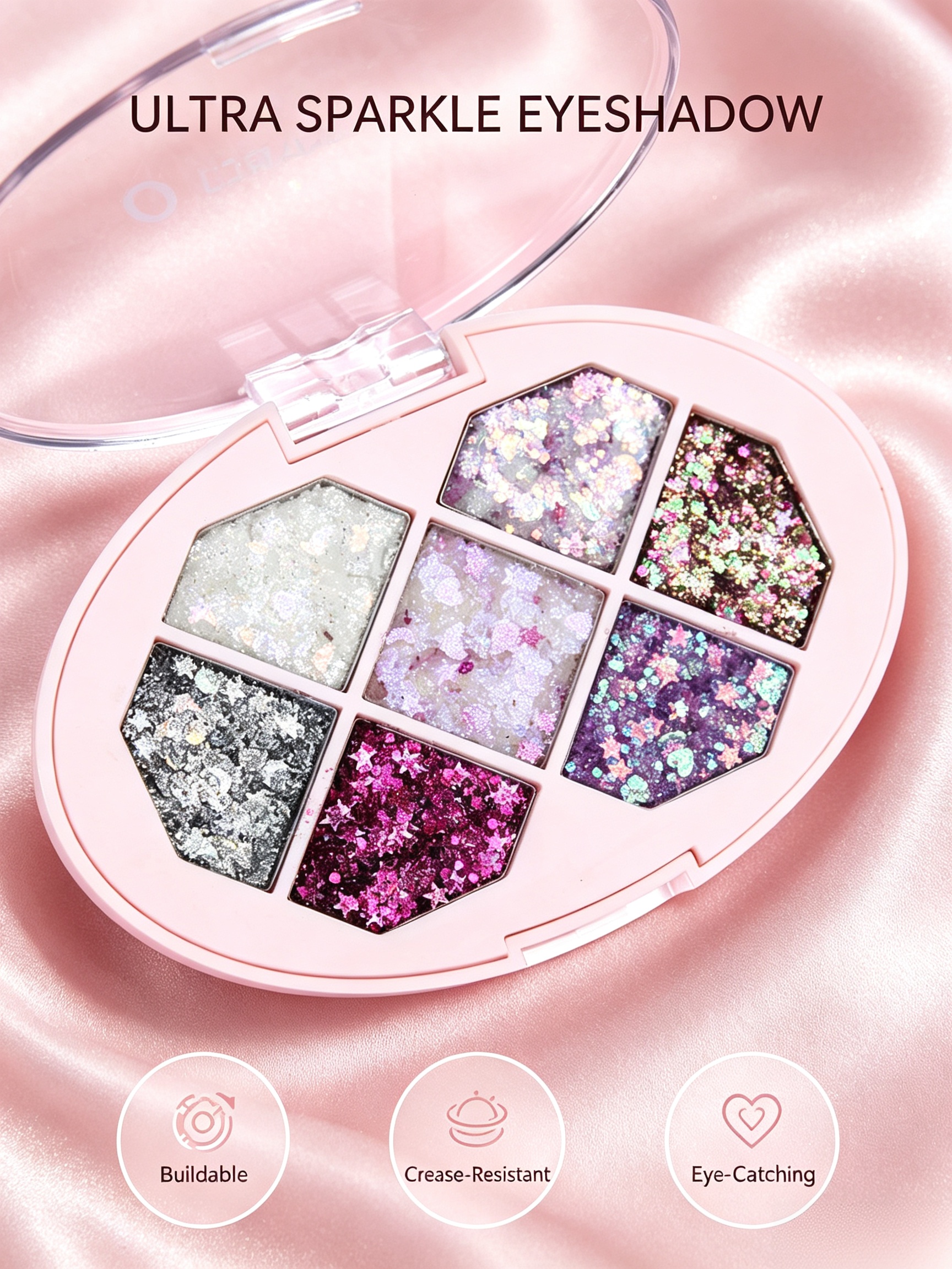 7-Shade Glitter Eyeshadow Palette