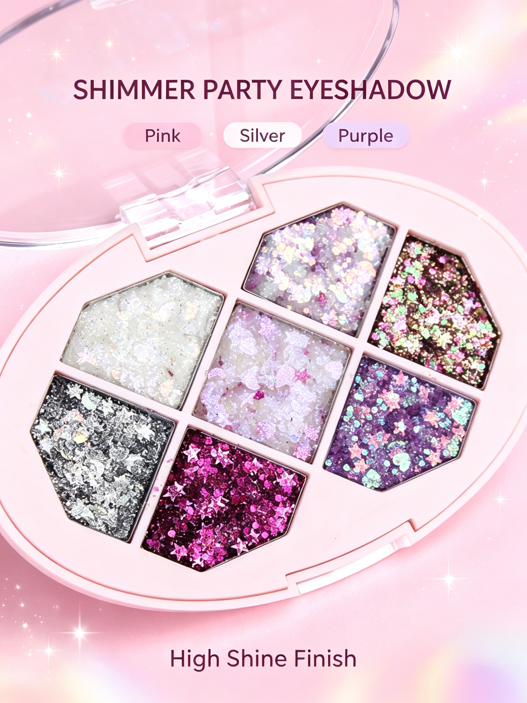 7-Shade Glitter Eyeshadow Palette