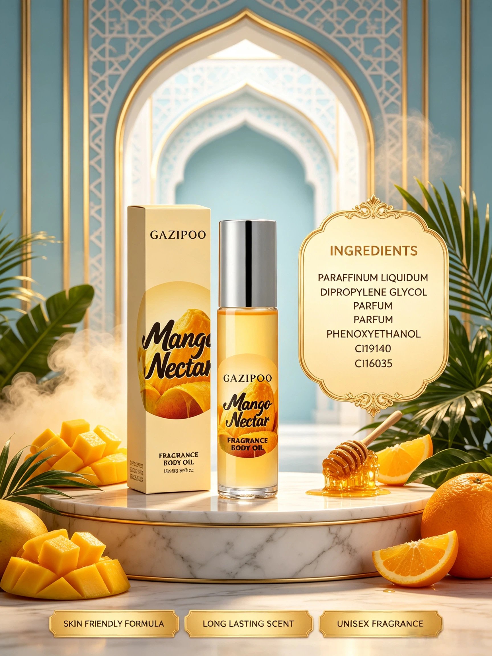 Gazipoo Mango Nectar Fragrance Body Oil 10ml